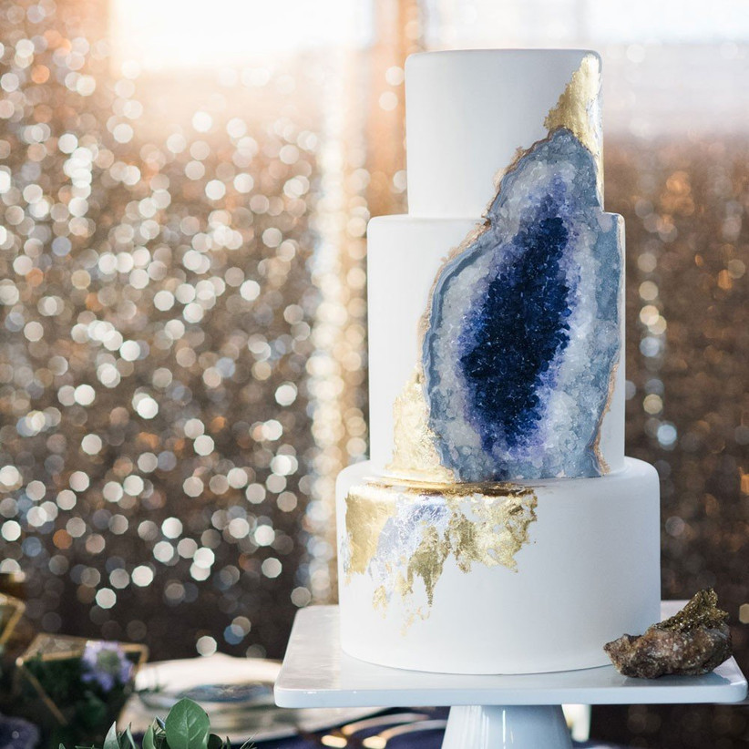 Geode Wedding Cakes That Will Amaze You Hitched Co Uk