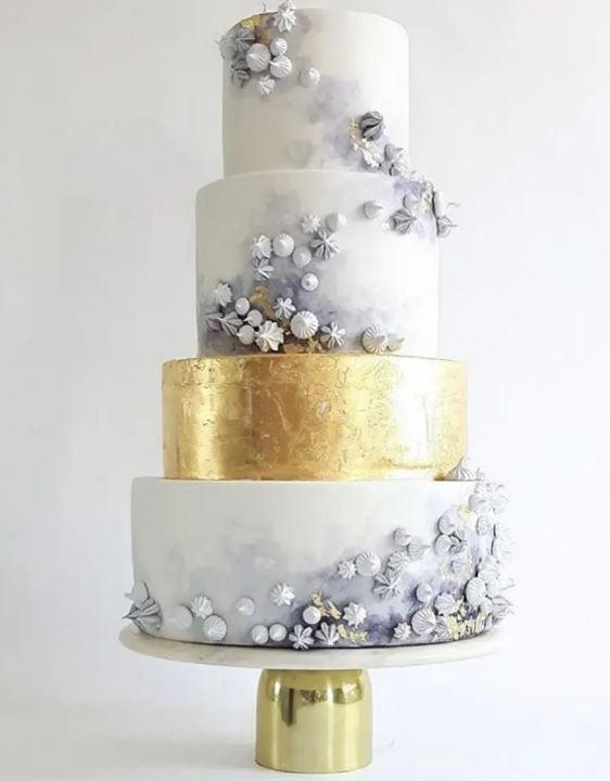 Simple Gold Leaf: Build Your Own Cake – Deerfields Bakery