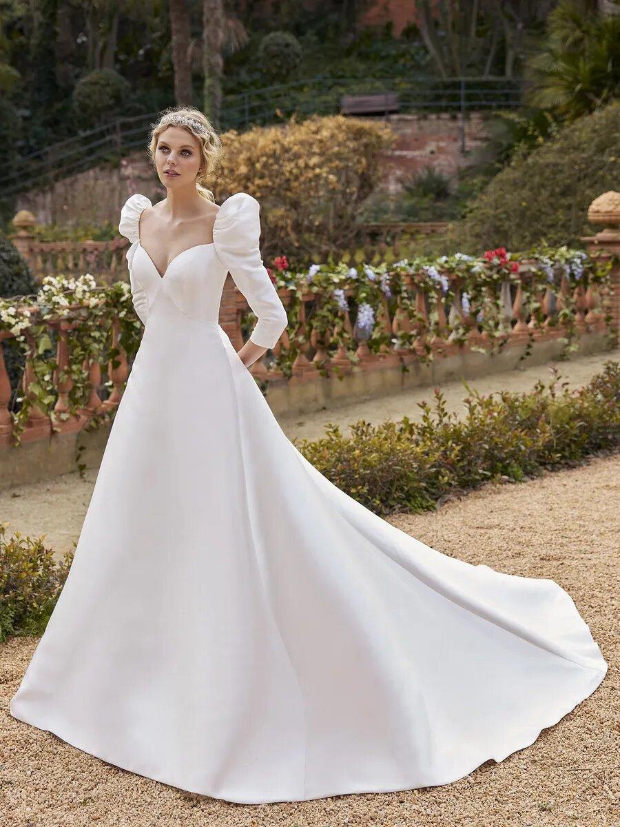 2023 Boho Wedding Dress Puff Sleeves Sweetheart Ruffles Backless A-Line  Bohemian Bridal Gowns Robe De Mariée Vestidos De Fiesta - AliExpress