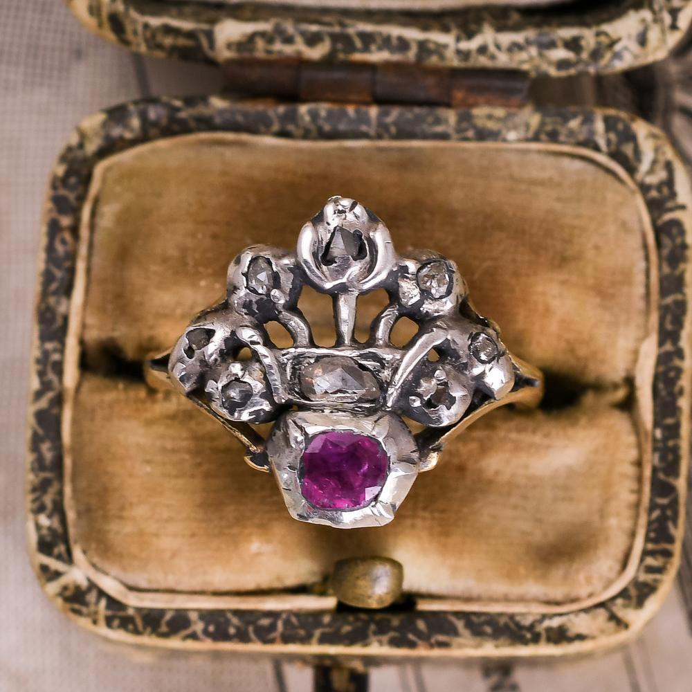 Georgian Crowned Heart Ring — Erica Weiner