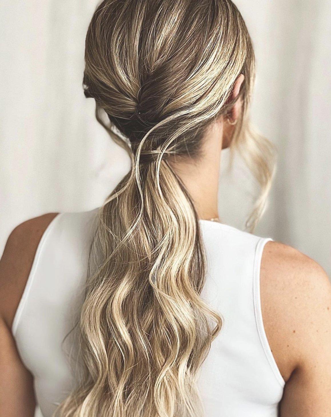 6 Reasons you Should Wear a Bridal Ponytail in your Hair – One Blushing  Bride Custom Wedding Veils