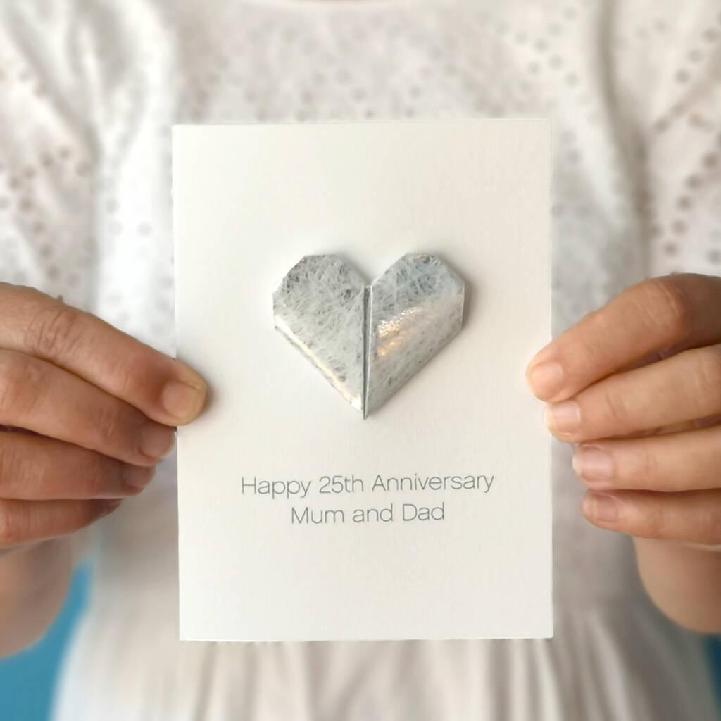 25th Wedding Anniversary Gift Silver Twenty Five Years Personalised Print  Gift | eBay