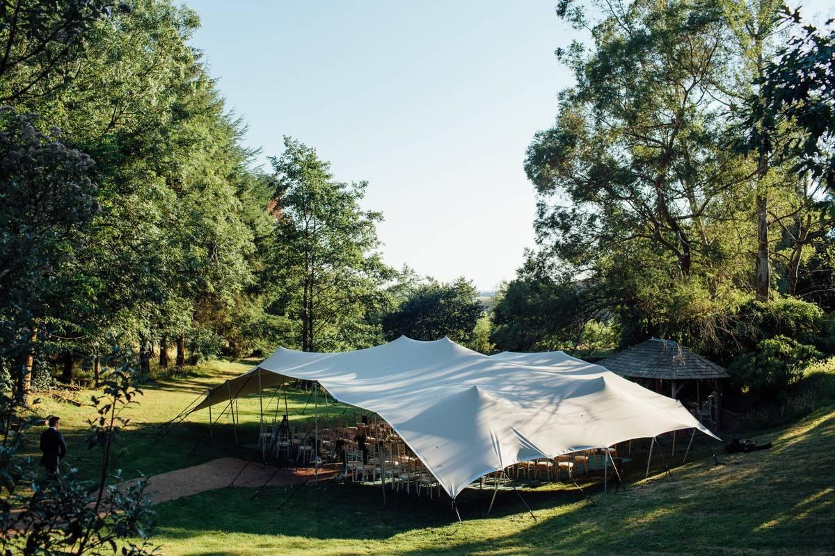 Small wedding marquee venue