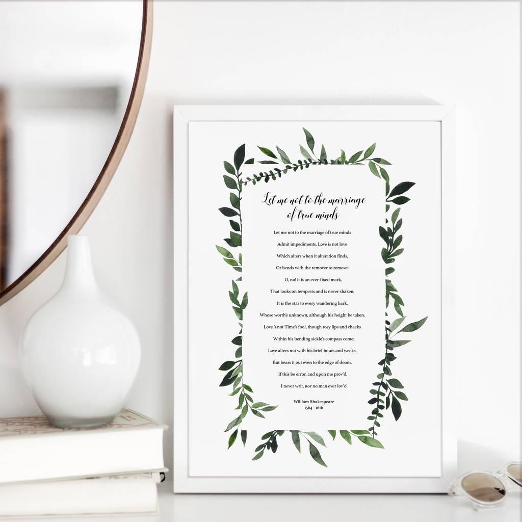 First Personalised Anniversary Wedding Gift 1st One Year Mr & Mrs Couple Print 