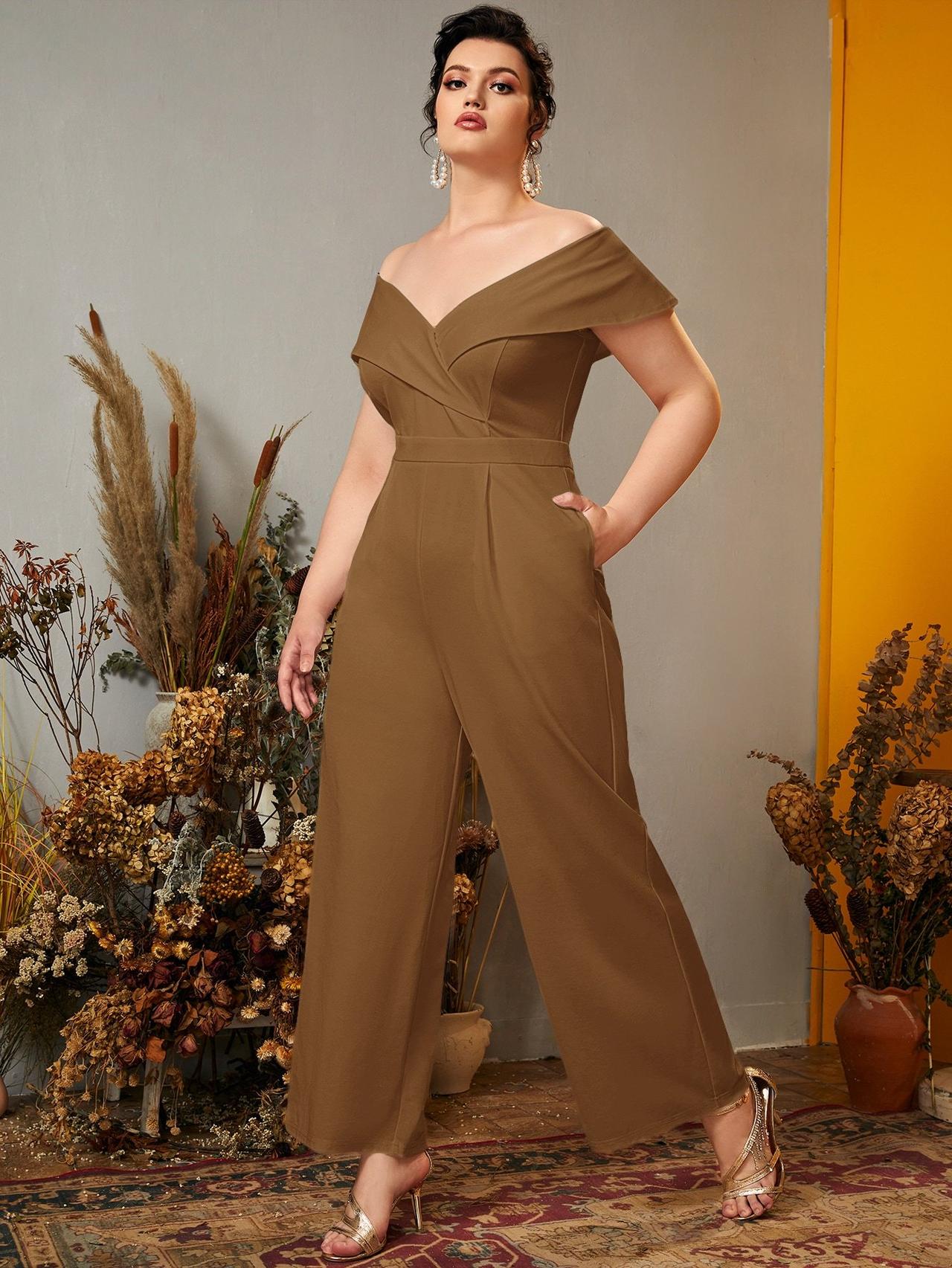Buy Pickle Green Georgette Jumpsuit with Mirro and Resham Embroidery