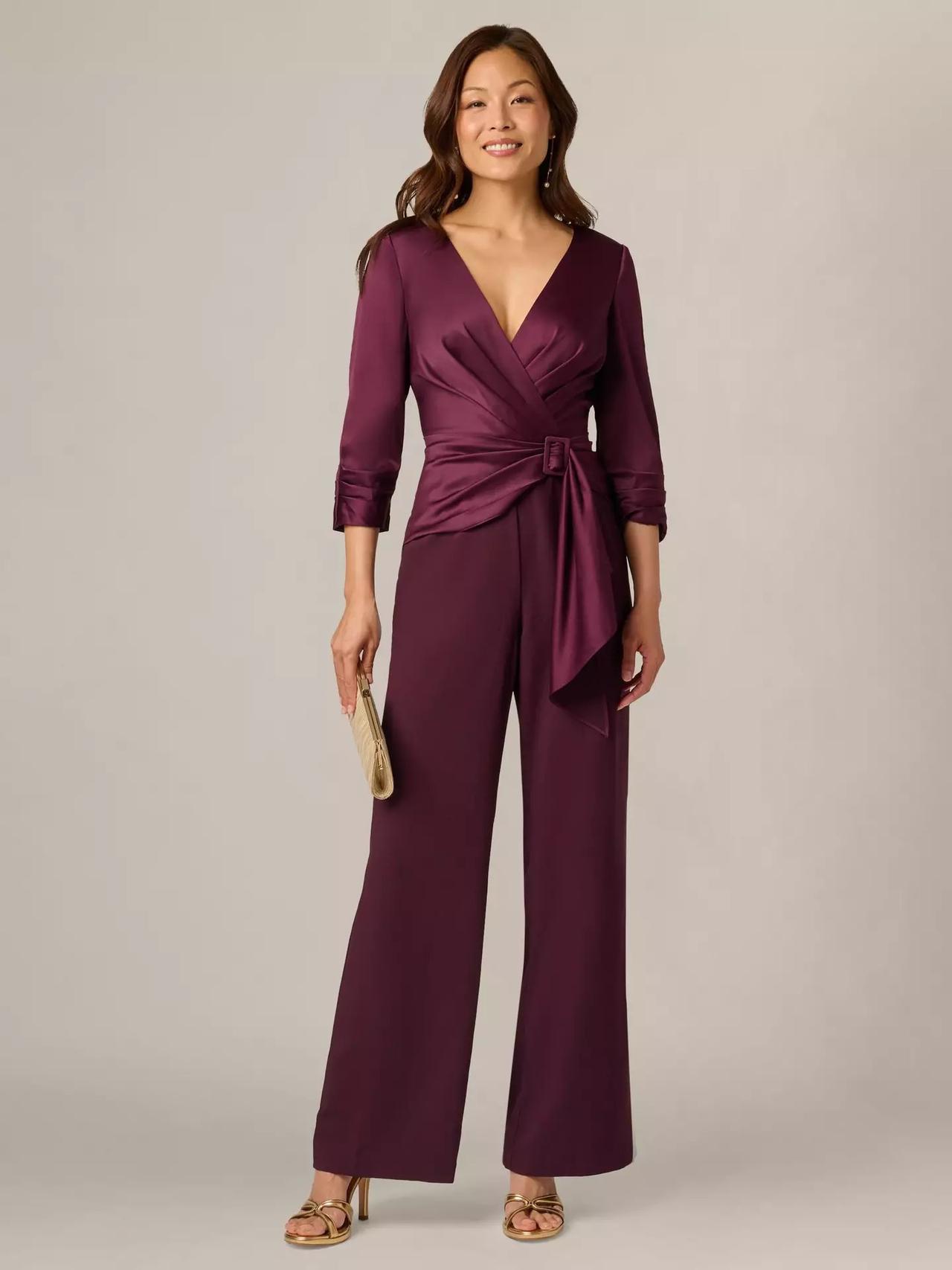 Adrianna Papell Satin Crepe Jumpsuit – John Lewis