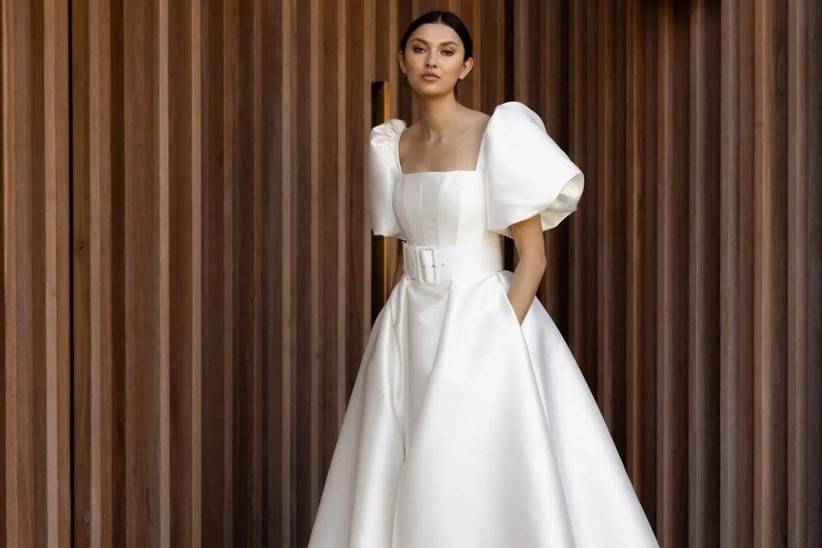 34 Puff Sleeve Wedding Dresses for Stylish Brides hitched