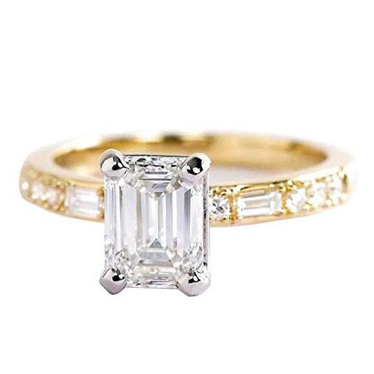 gold art deco engagement ring