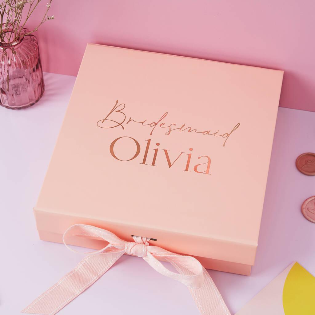 Luxury Gift Box, Present for Her, Gift Box With Name, Custom Gift,  Bridesmaid Proposal, Wedding Favour, Decorative Box, Keepsake 