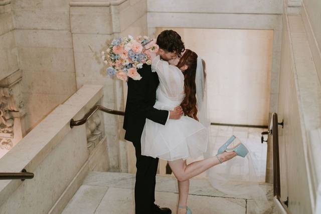 Artificial 3 Colors Wedding Flower Crowns with Champagne Ribbon