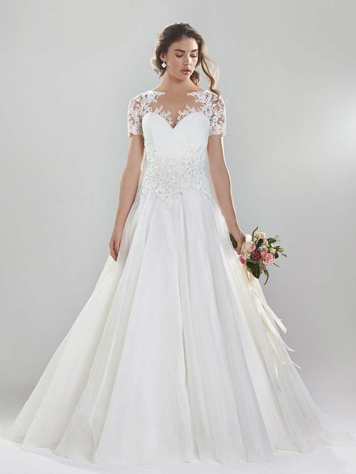 Wedding Dresses with Illusion Necklines: 27 of Our Favourite Styles ...