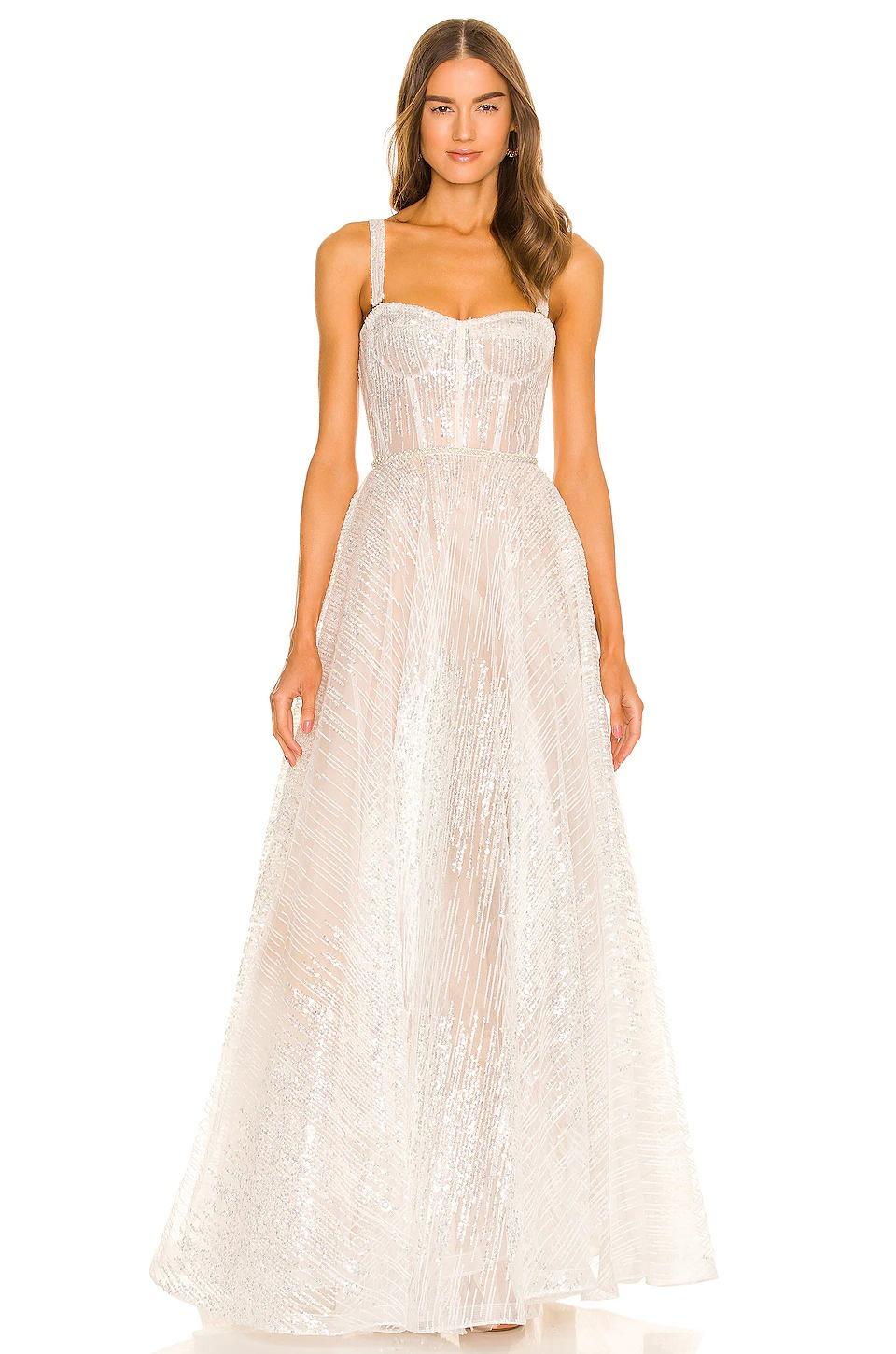 Sparkly Wedding Dresses 14 Glittering Wedding Gowns hitched