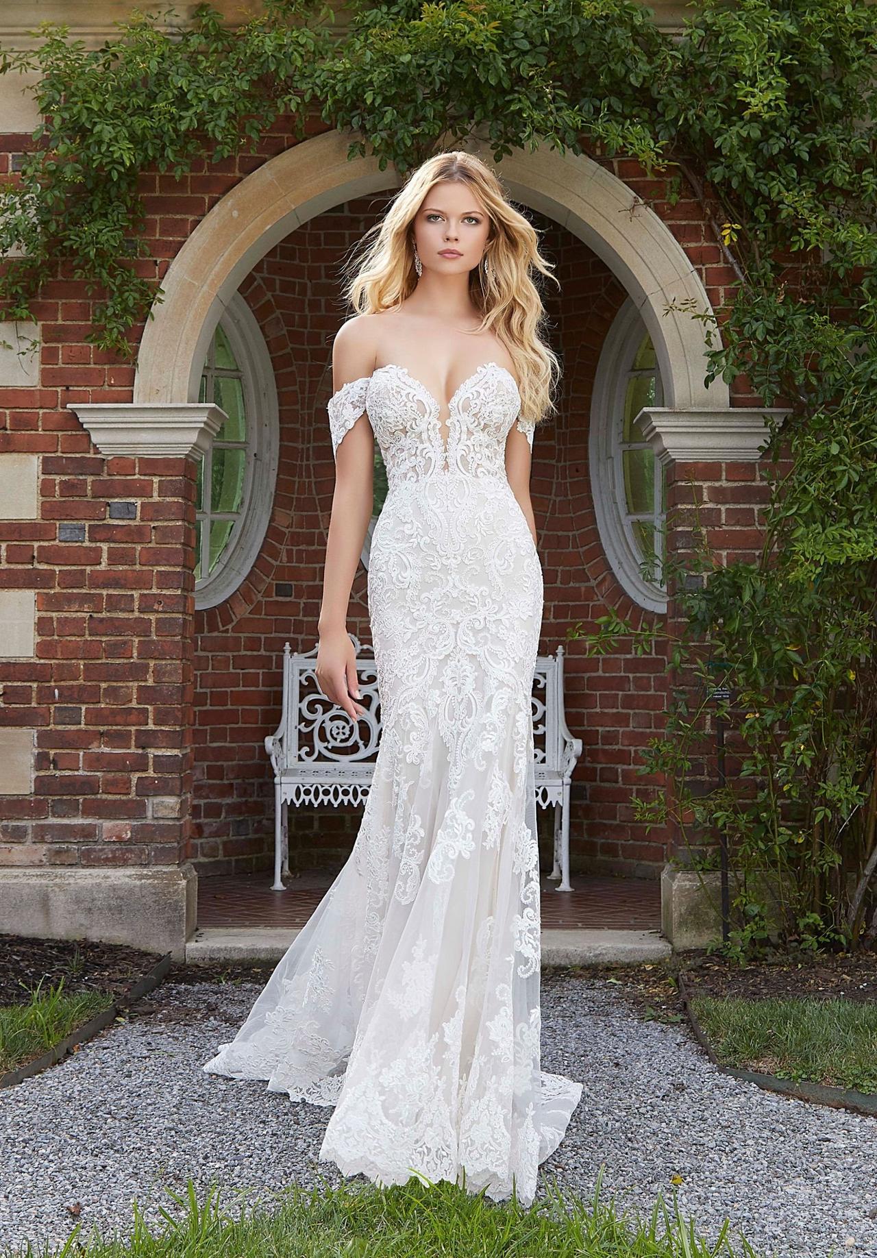 43 Gorgeous Off the Shoulder Wedding Dresses hitched