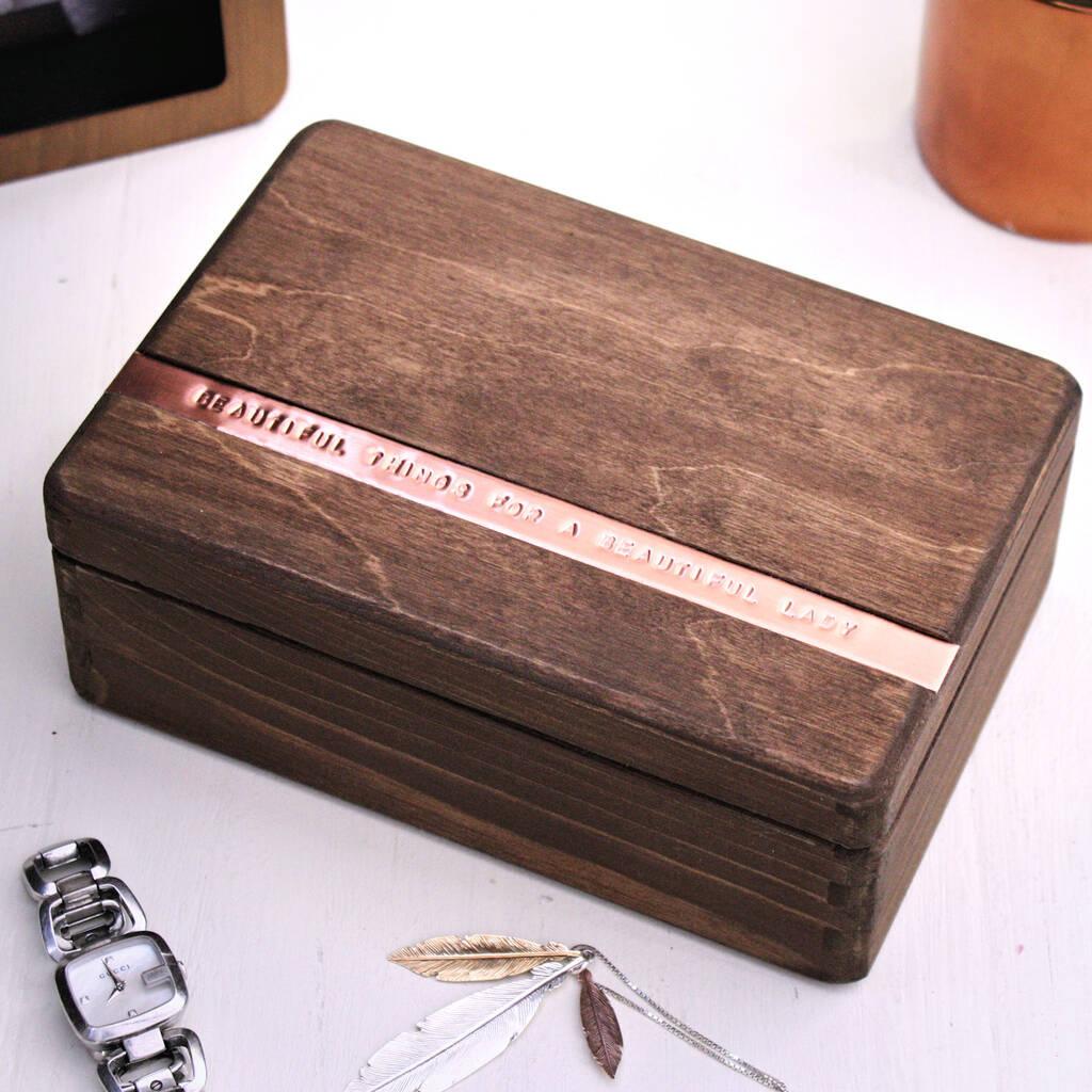 Engraved Wood Keepsake Box - Vintage Christmas Gift Box – WoodPresentStudio