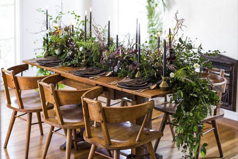 DIY Greenery Table Garland - The Merrythought