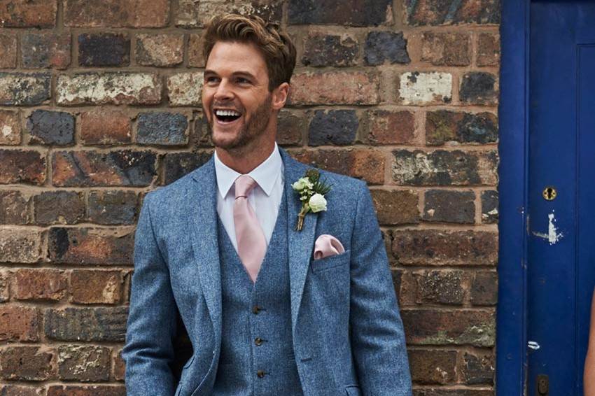 12 Tweed Wedding Suits for a Rustic Feel -  - hitched