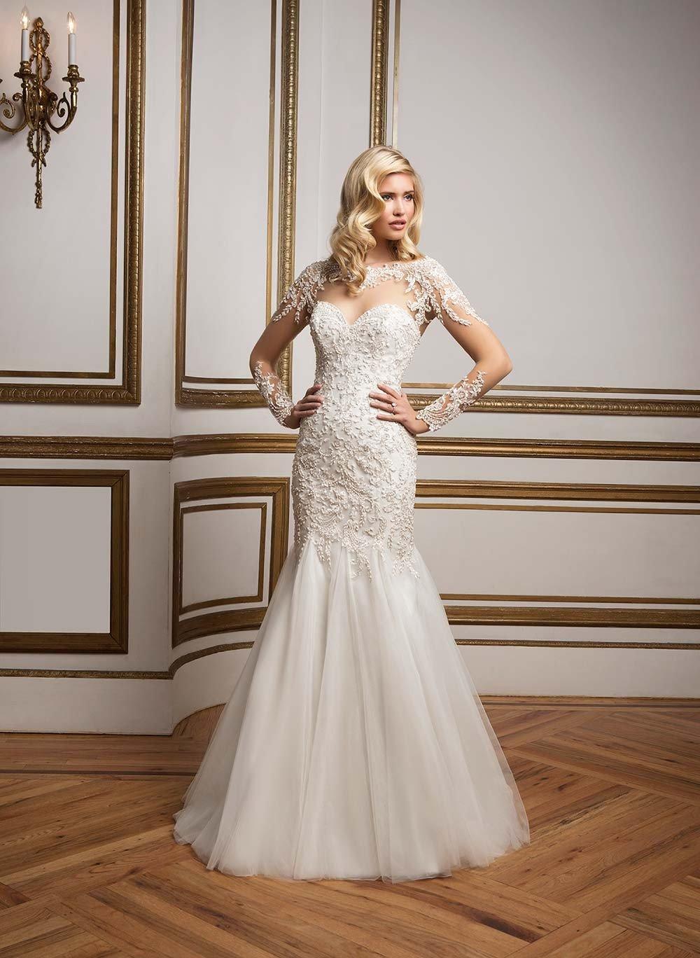 Wedding Dresses with Illusion Necklines: 27 of Our Favourite Styles -   