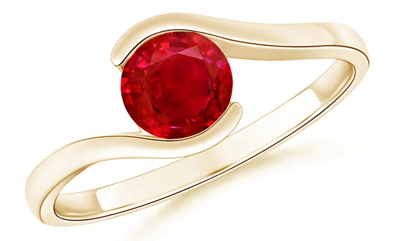 Ruby Gold Flower Ring – The Empress & Wolf
