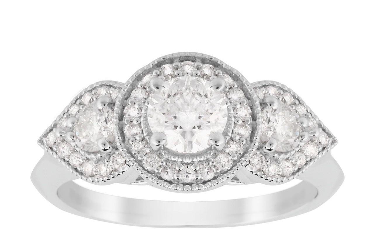 14. white-gold-engagement-rings-jenny-packham-three-stone-brilliant-cut-art-deco-ring