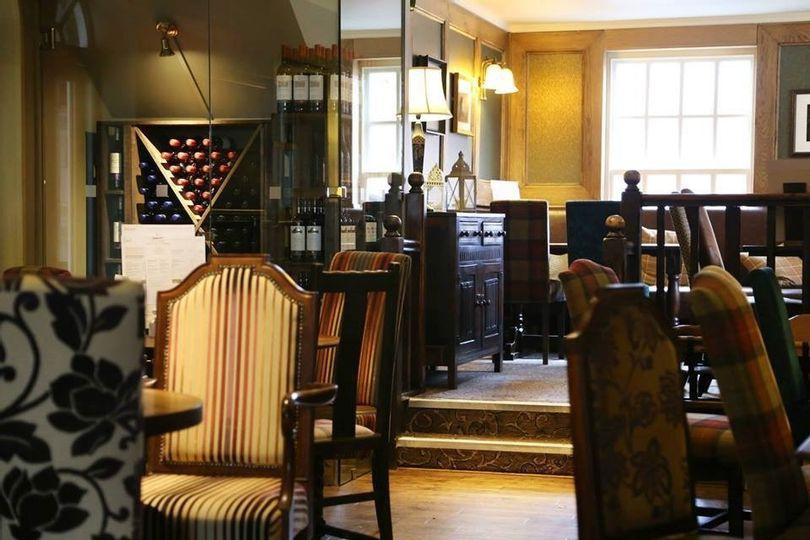 Interior of Northamptonshire wedding venue The Saracens Head