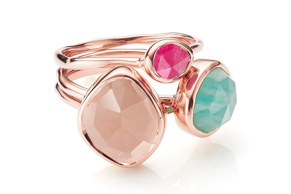 Gem on sale stacking rings