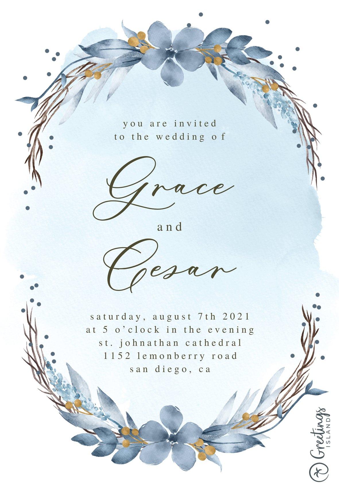 Wedding Invitation Templates: 32 Designs to Personalise & Print -  