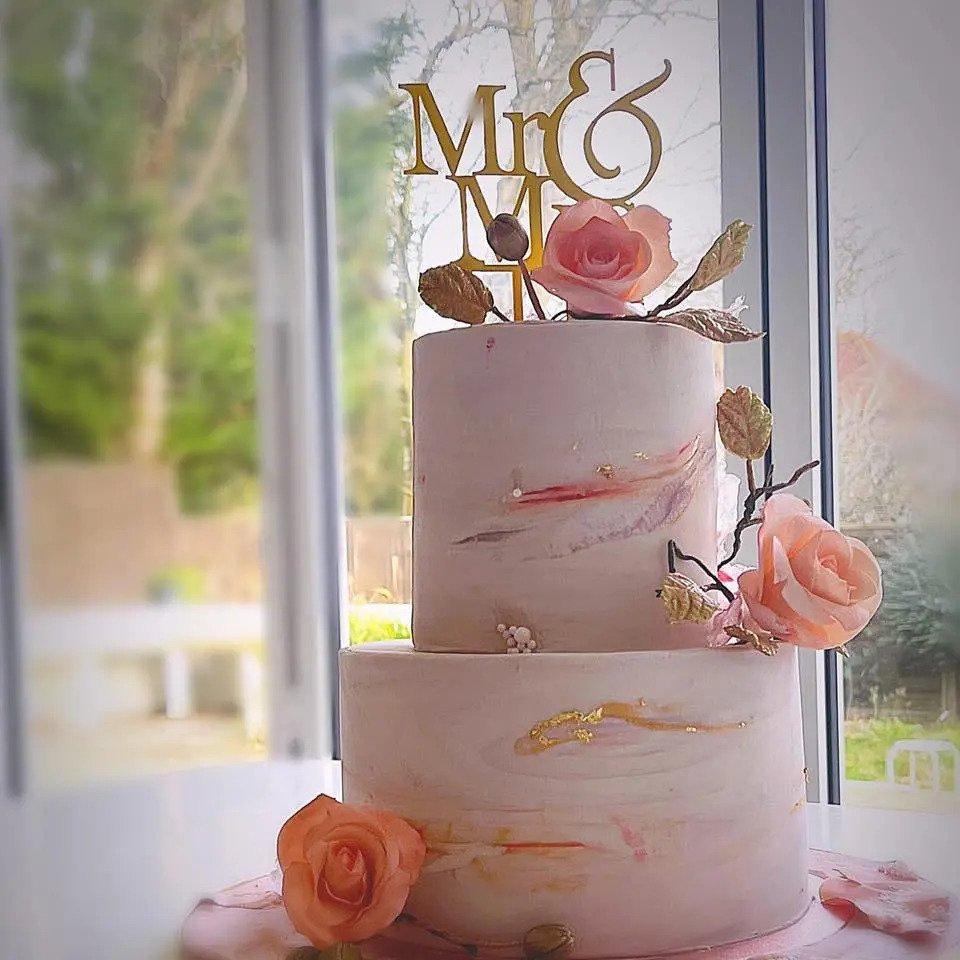 Elegant Two Tier Cake for Weddings | Doorstep Cake