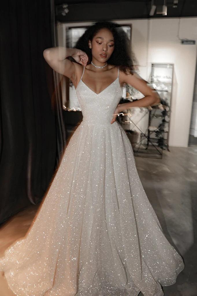 Brooklyn H1474 by Moonlight Bridal Luxe Strapless Sparkly Full A-Line Bridal  Gown with Layered Cascading Skirt | Fashionably Yours Wahroonga Bridal &  Formal Wear