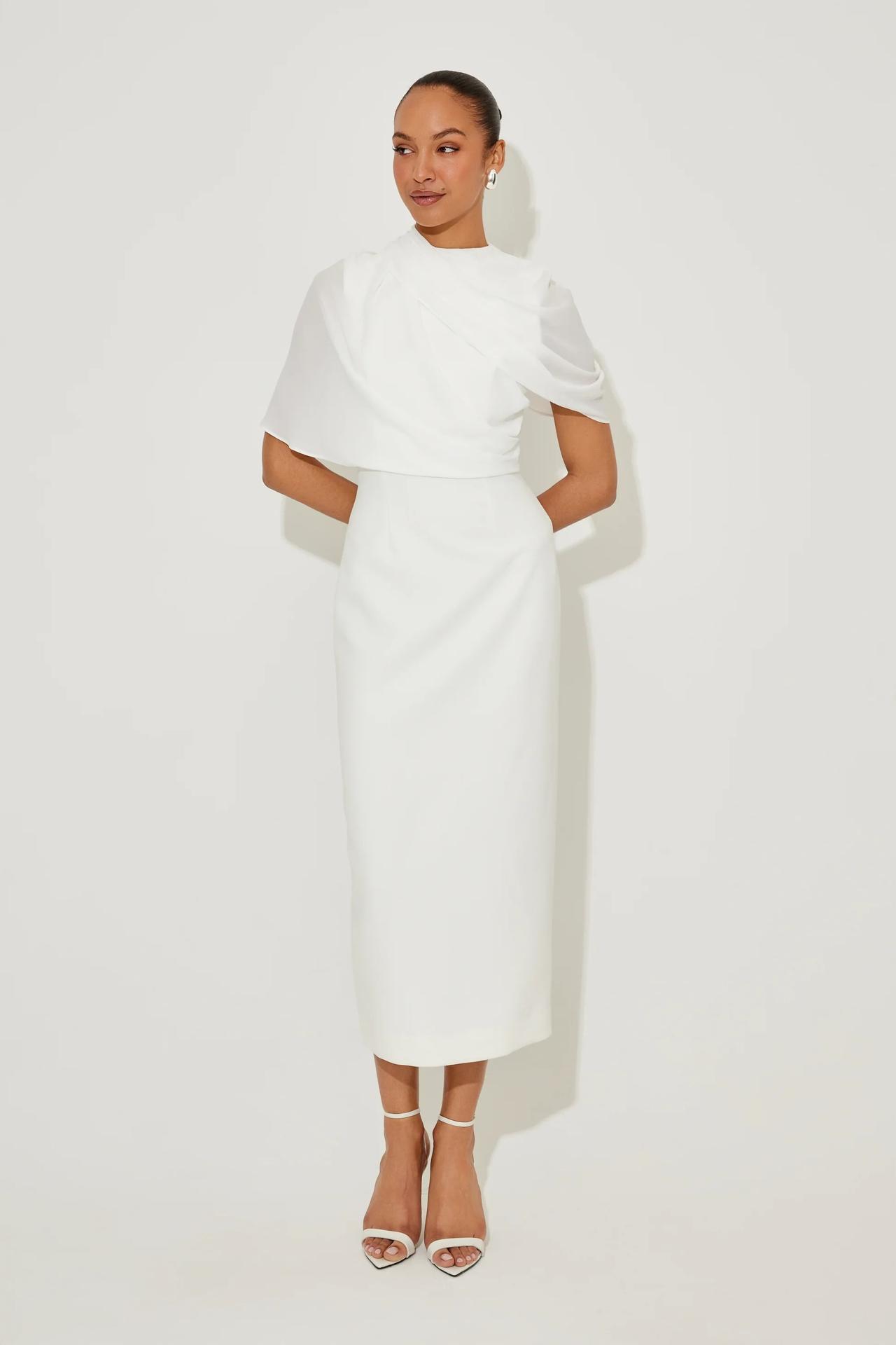Gathered Midi Dress – Odd Muse 