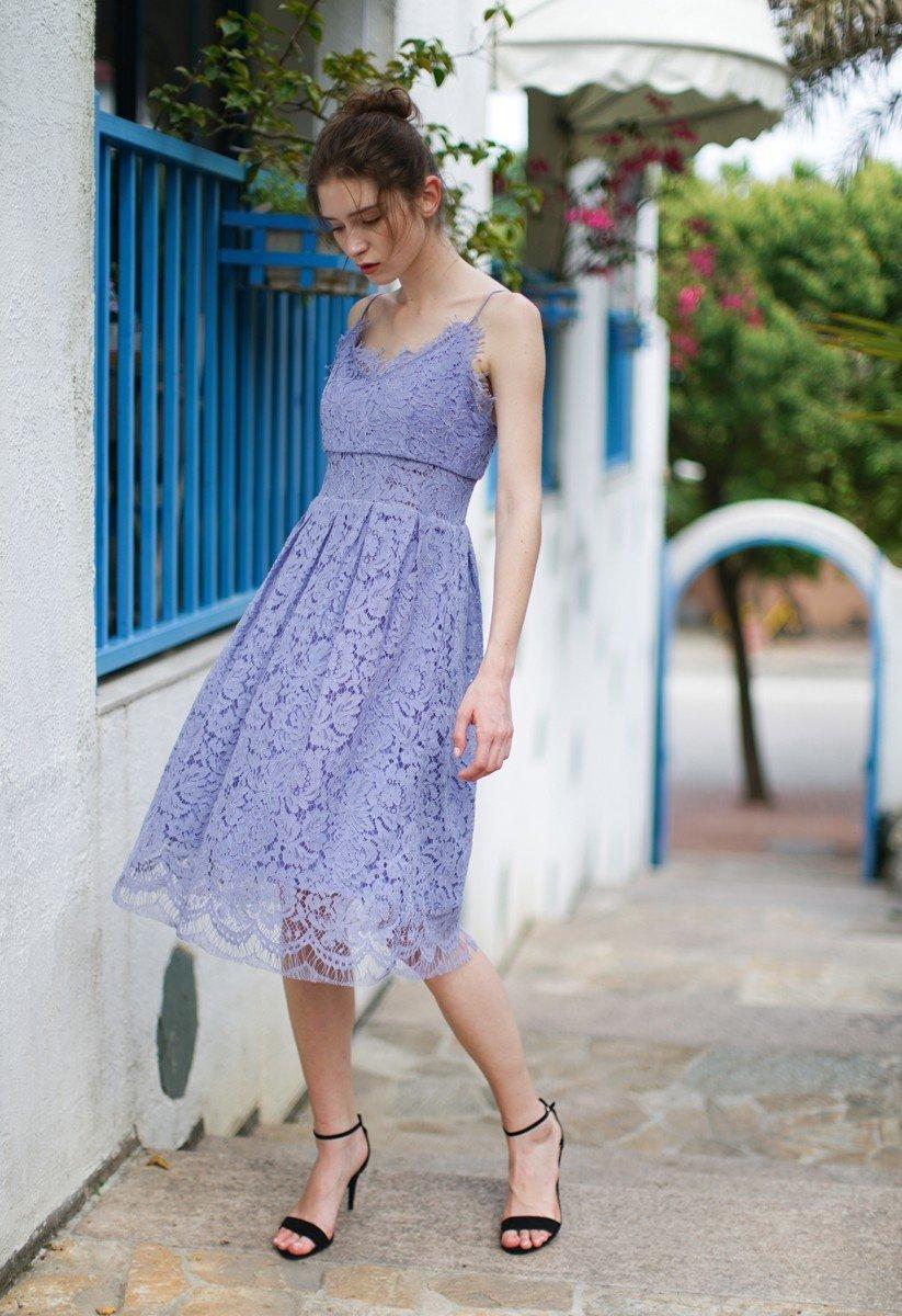 Spirit of Romance Lace Cami Dress in Black