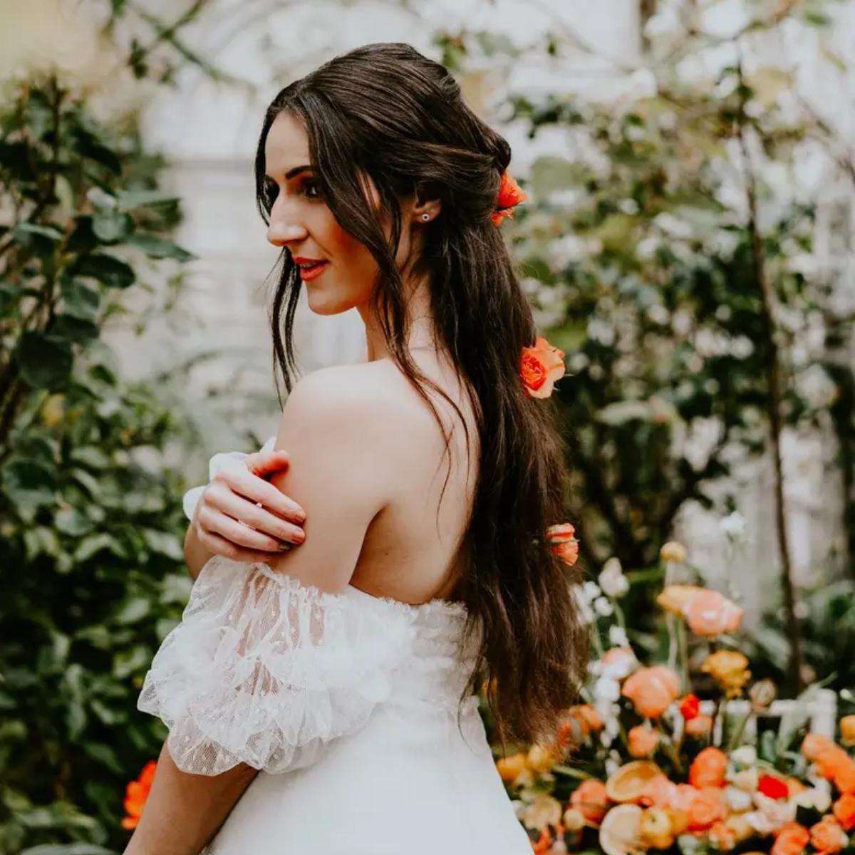 30 Ways to Wear Your Hair Down for Your Wedding