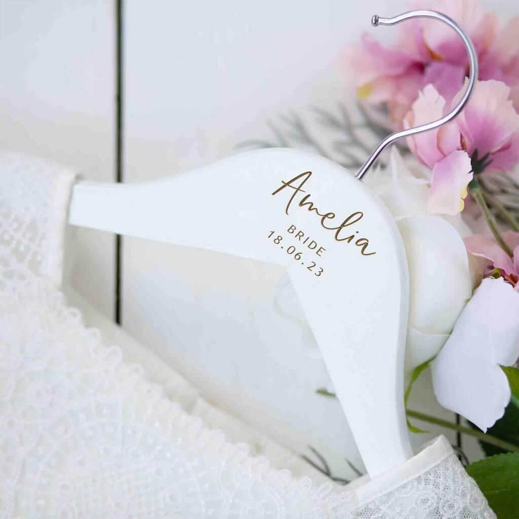 personalised bridal hanger