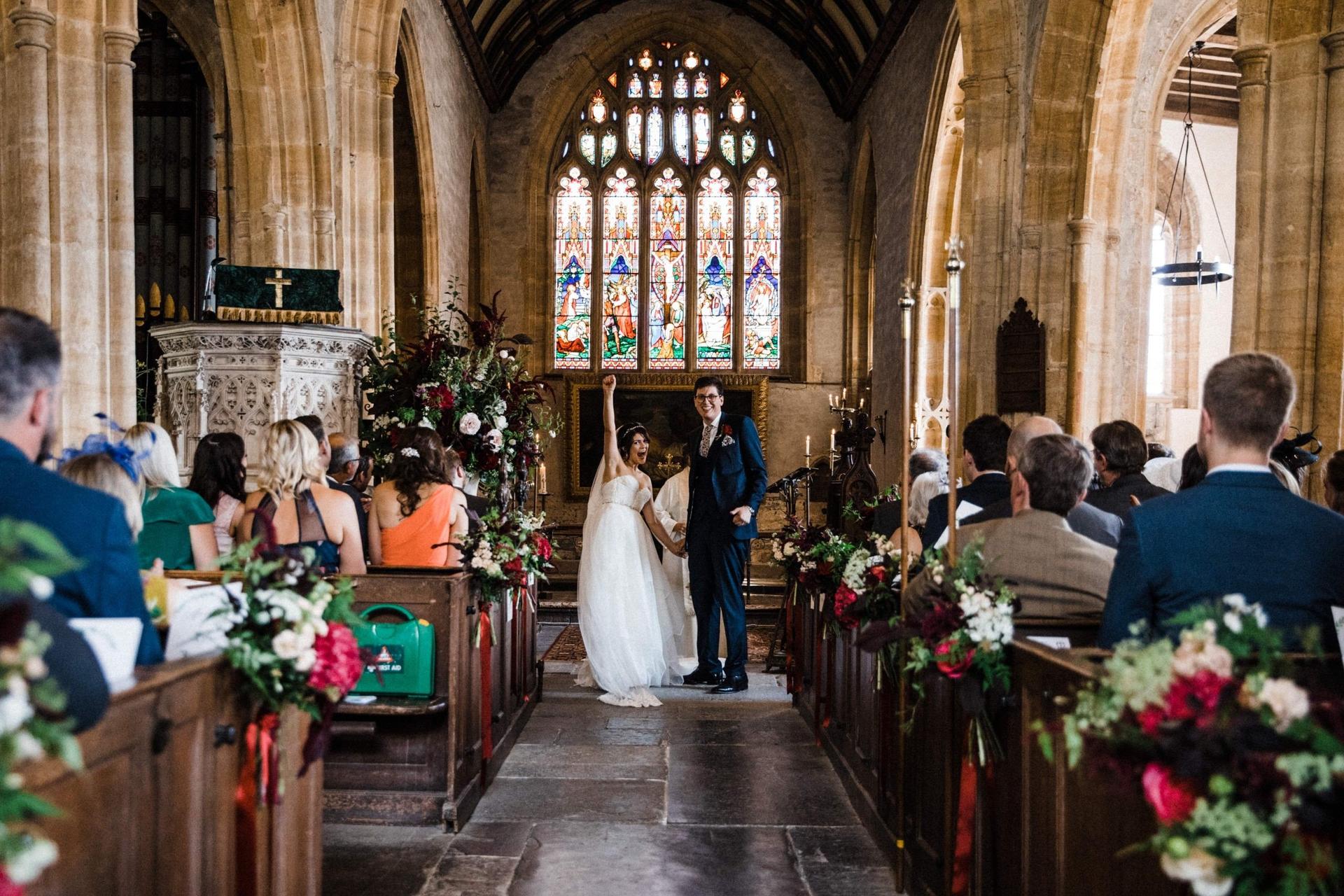 A Sunny, Somerset Barn Wedding With Cake Canapés + A Sarah Seven Dress ...