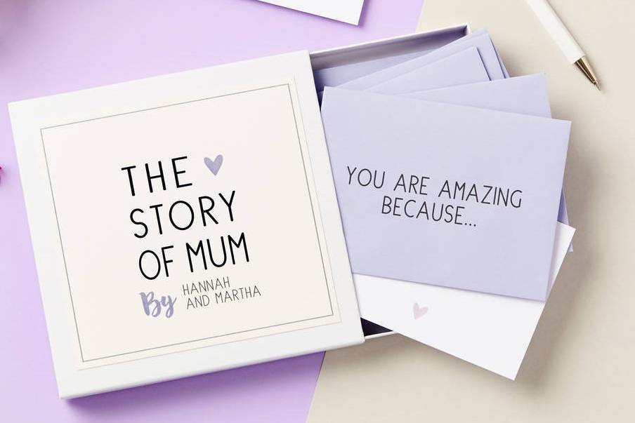 Story of mum card box