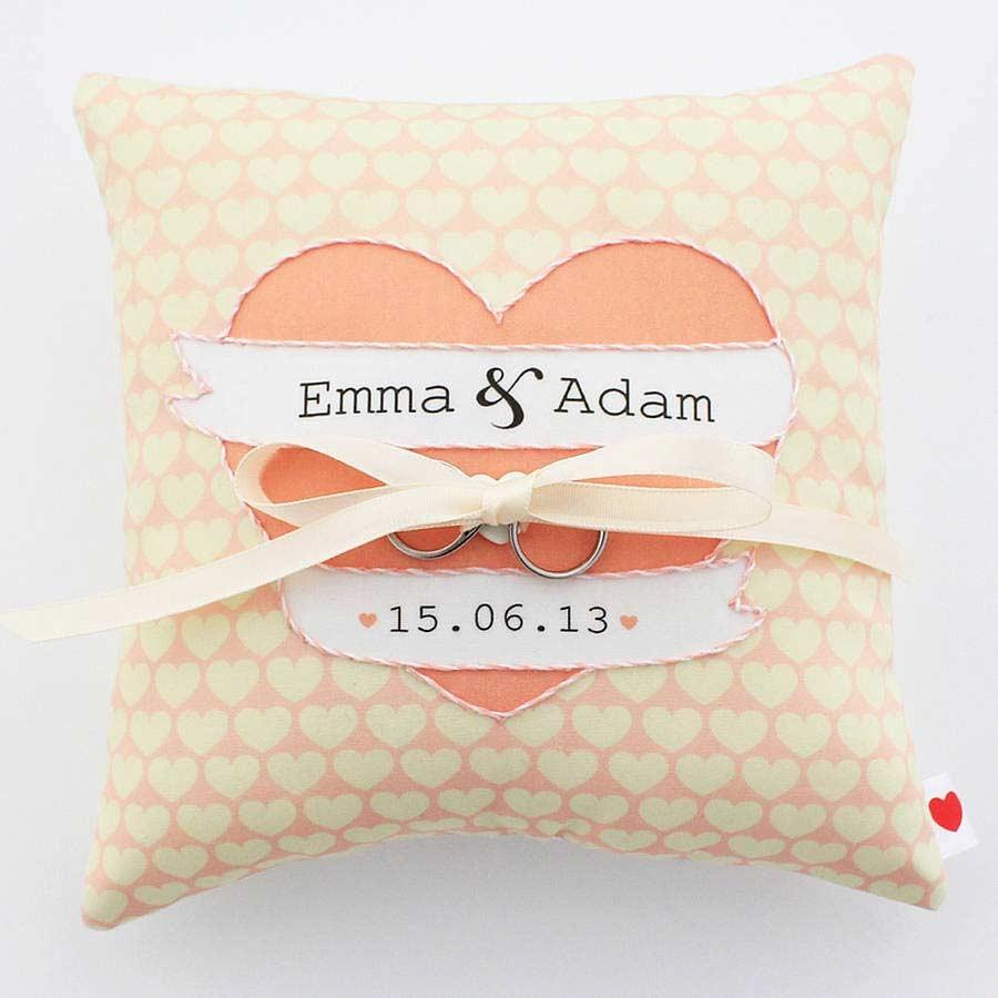 Personalised wedding box his and hers, Boho Linen Wedding Ring Pillow •  Presonalised Ring Bearer Pillow • Custom Wedding Ring Bearer