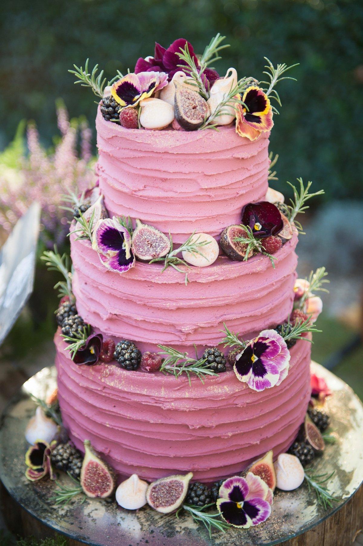 Pink Oval with Dogwood Blossoms Fondant Wedding Cake – Tiffany's Bakery