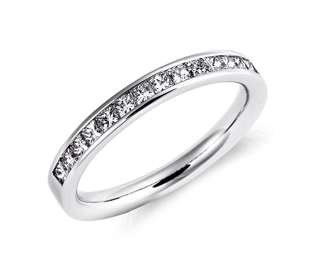 Channel Set Princess Cut Diamond Ring