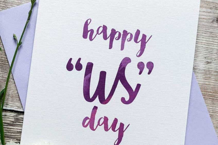 happy us day wedding anniversary card