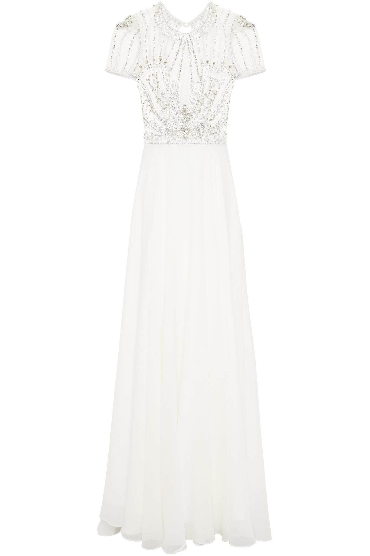 Beaded Jenny Packham bridal dress