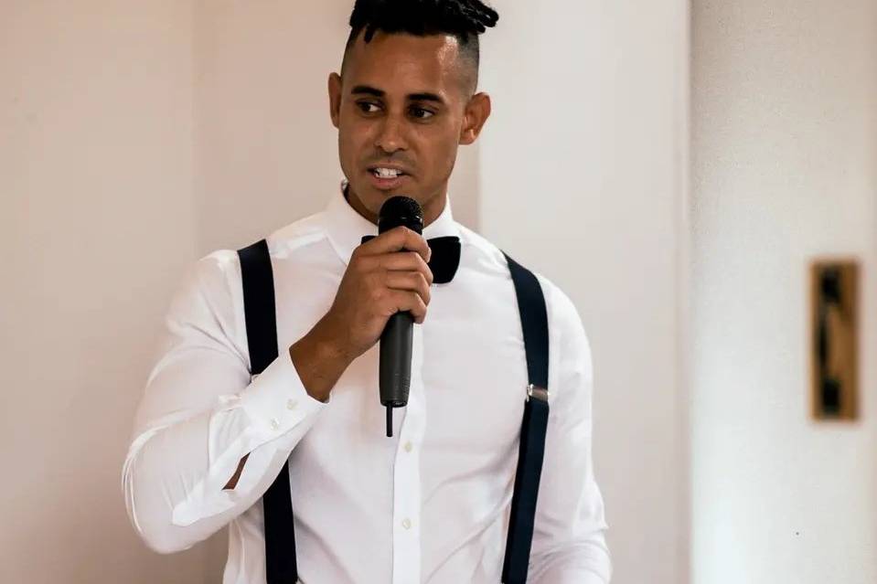 Groom making a speech