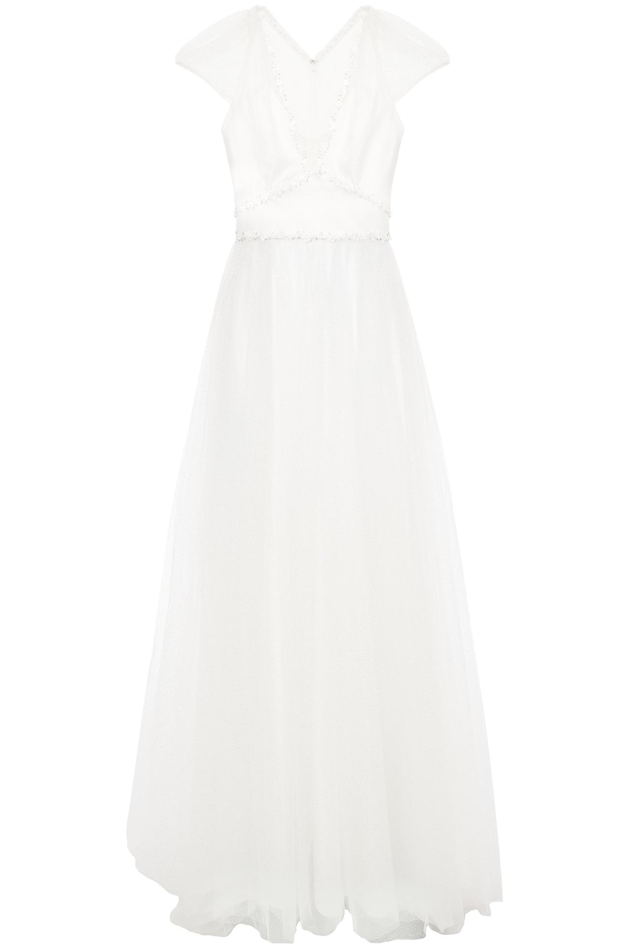Jenny Packham tulle bridal maxi dress