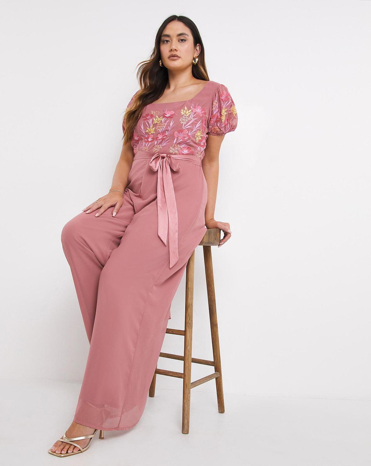 Pink jumpsuit clearance for wedding