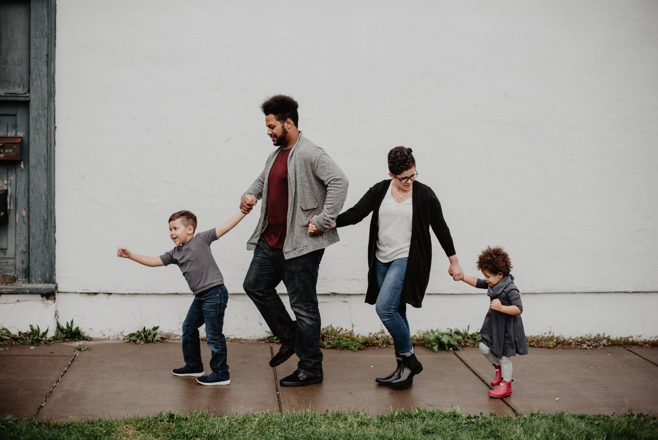 couple with children