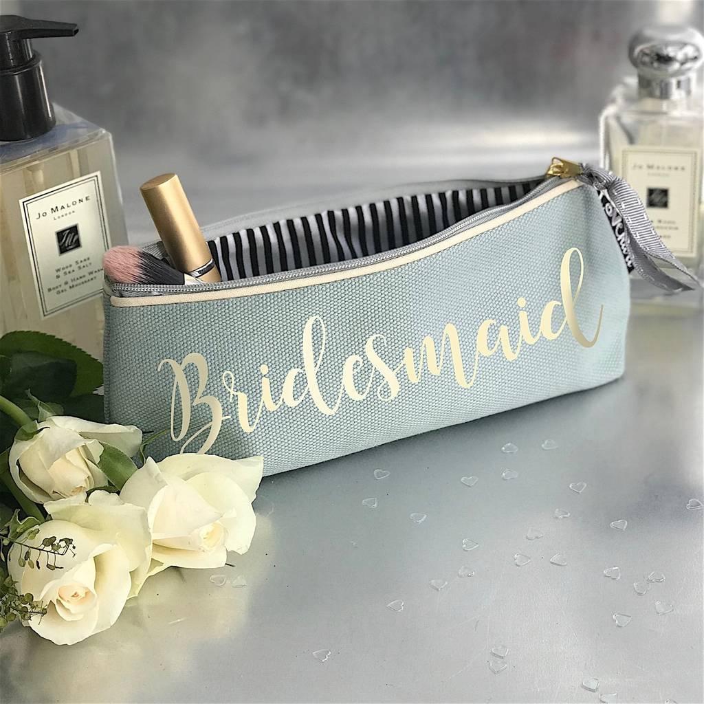 Personalised Bridesmaid Make Up Bag