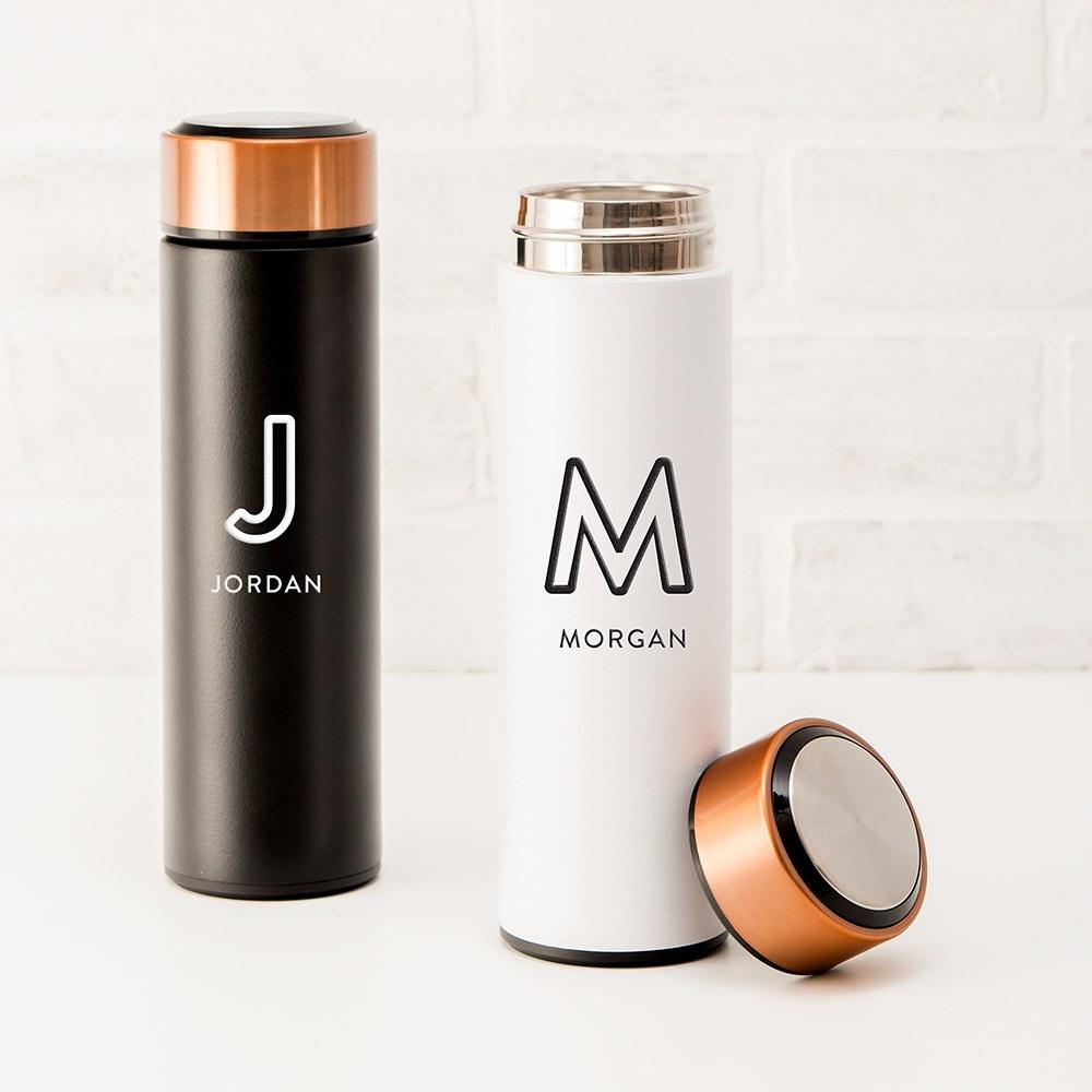 Personalised stainless steel water bottle