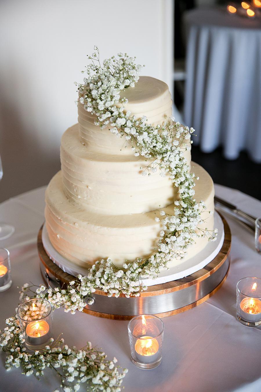 Classic 2 Tier Ivory Wedding Cake - Order online from The Cakery Leamington  – TheCakeryLeamington