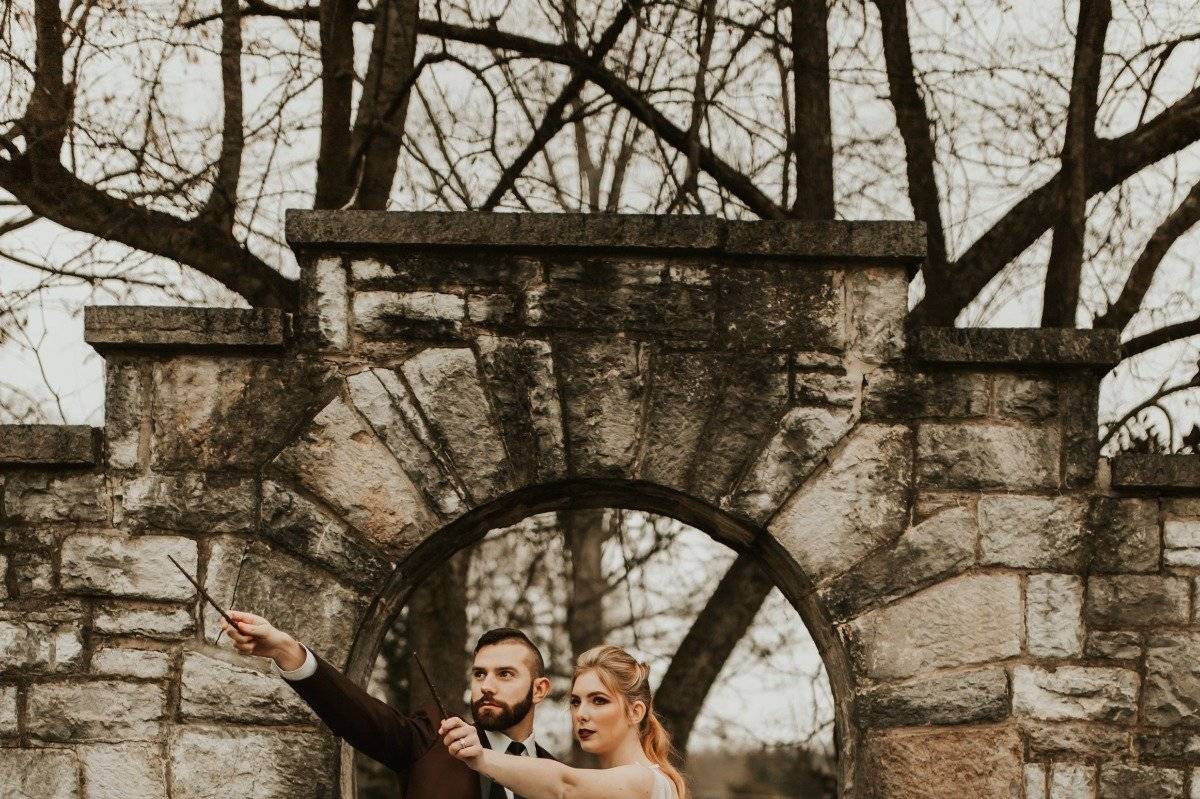 Muggles Get Married at a Harry Potter Themed Wedding