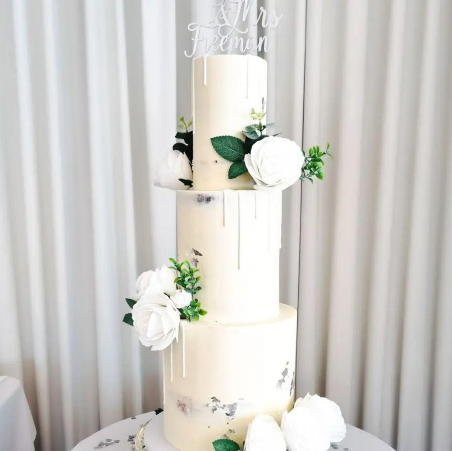 Navy & Silver Wedding Cake ~ Intensive Cake Unit