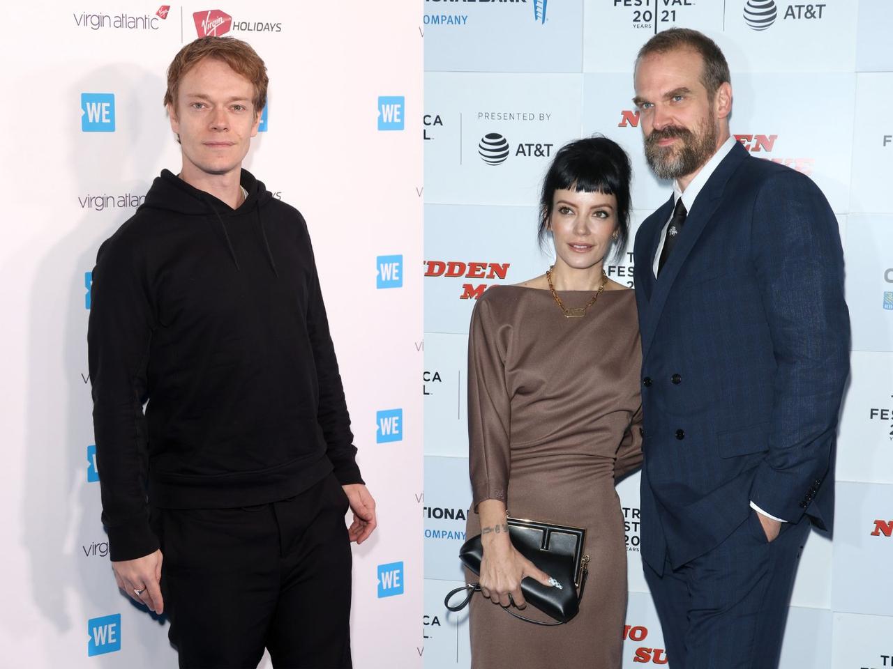 Alfie Allen, plus Lily Allen and David Harbour