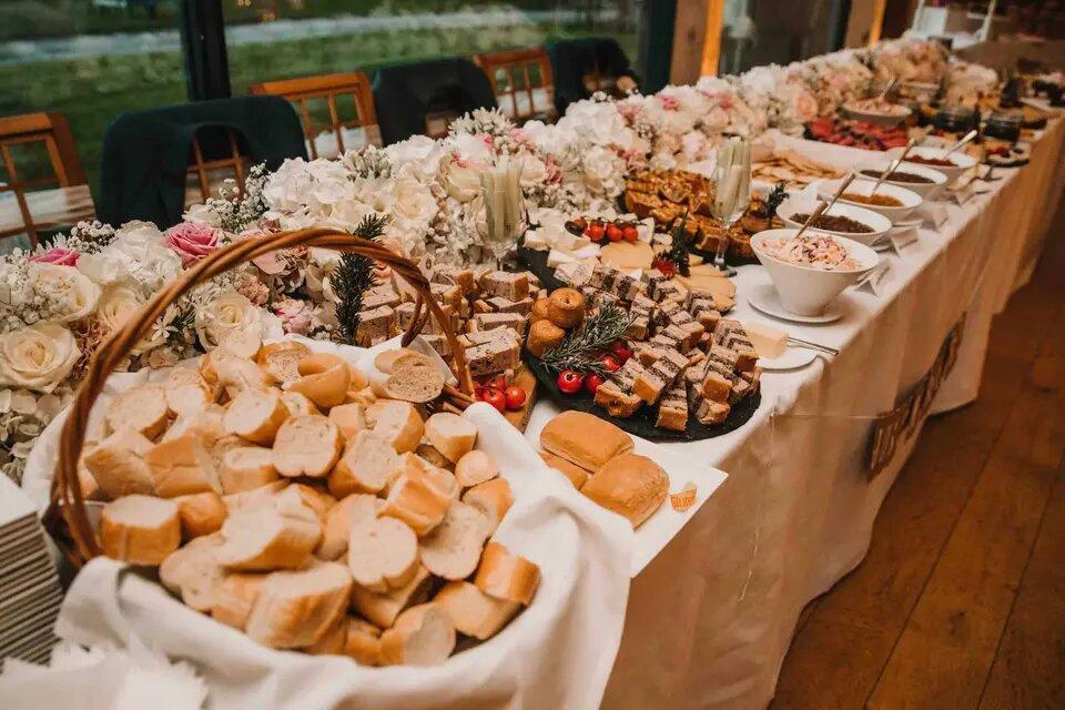 Cold buffet at a wedding